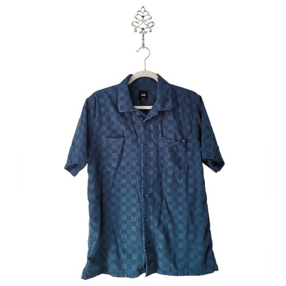 Vans Other - Vans Paveleski Cotton Corduroy Checkerboard Button Up